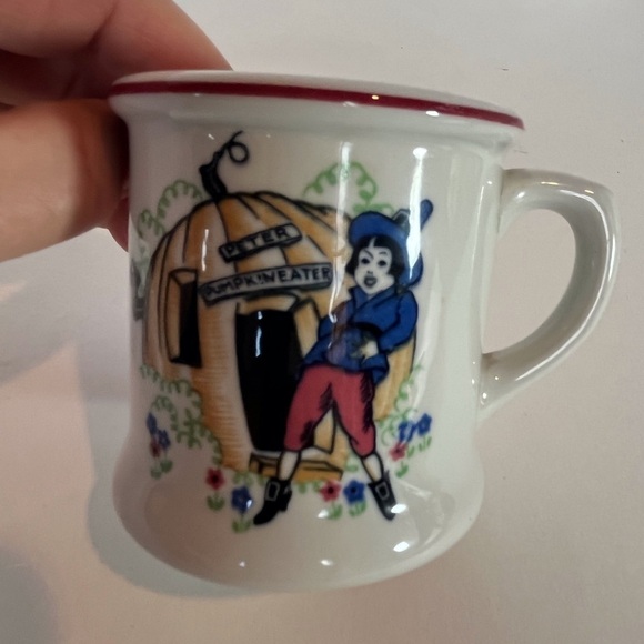 Shenango China Child’s Bowl and Mug Set Jack Be Nimble, Peter Pumpkin Eater - Picture 9 of 14